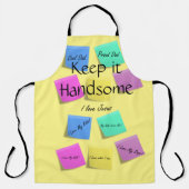 Tout sur l'impression Tablier Gardez-le beau (Recto)