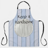 Tout sur l'impression Tablier Gardez-le beau Bleu  (Recto)