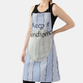 Tout sur l'impression Tablier Gardez-le beau Bleu  (Insitu)