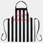 Tout sur l'impression Tablier Gardez-le beau brin (Recto)