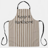 Tout sur l'impression tablier Gardez-le beau Brown (Recto)