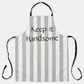 Tout sur l'impression tablier Gardez-le beau gris  (Recto)