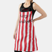 Tout sur l'impression Tablier Gardez-le beau rouge (Insitu)