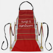 Tout sur l'impression Tablier Gardez-le beau tapis (Recto)