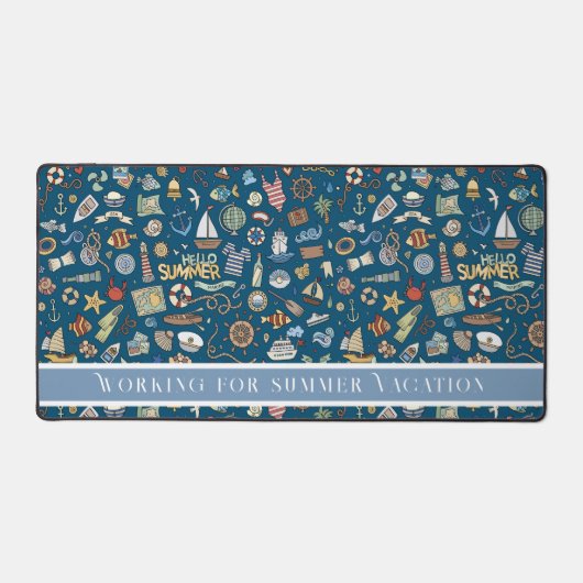 Tout tapis de bureau nautique, plage et côtier (Recto)