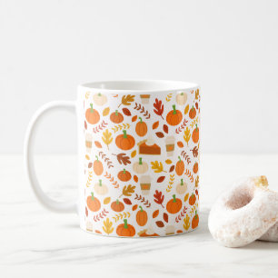 Tout tasse d'impression d'automne partout