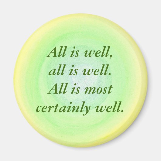Tout va bien, affirmation magnets (Devant)