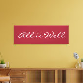 Tout va bien, Citation Inspirationnelle Toile Enve (Insitu(Salon))