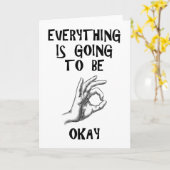 Tout va bien être la carte de personnaliser (Fleur jaune)