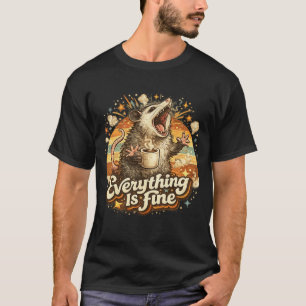Tout Va Bien T-Shirt Possum Drôle Sarcastique