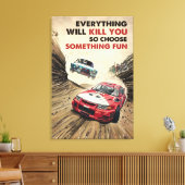 Tout Va Tuer Rallye Racing Décor En Toile (Insitu(Salon))