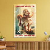 Tout Va Tuer Tatouage Tatouage Poster Toile (Insitu(Salon))