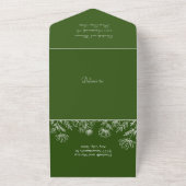 Tout vert simple en une seule invitation carte rsv (Dehors)