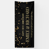 TOUTE ANNÉE Bannière du Mariage d'or noir (Vertical)