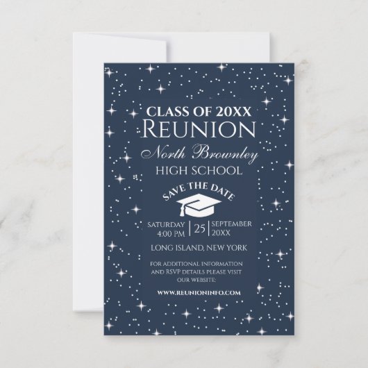 Toute année Classe Reunion Design Invitation (Devant)