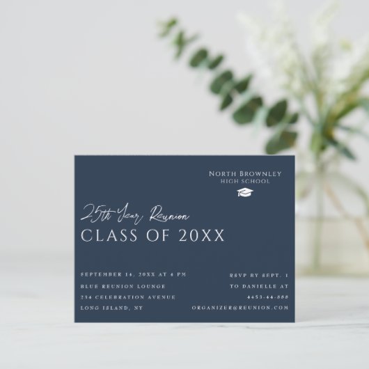 Toute année Classe Reunion Design Invitation Carte (Debout devant)
