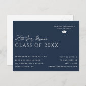 Toute année Classe Reunion Design Invitation Carte (Devant / Derrière)