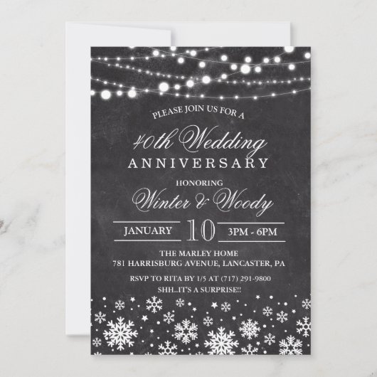 Toute année - Faire-part d'anniversaire de mariage (Devant)