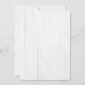 Toute année - Invitation Rustique d'Anniversaire d (Dos)