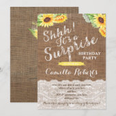 Toute carte de fête d'anniversaire surprise (Devant / Derrière)