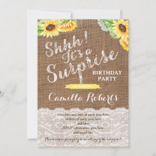 Toute carte de fête d'anniversaire surprise