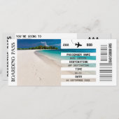 TOUTE carte d'embarquement de destination escapade (Devant / Derrière)