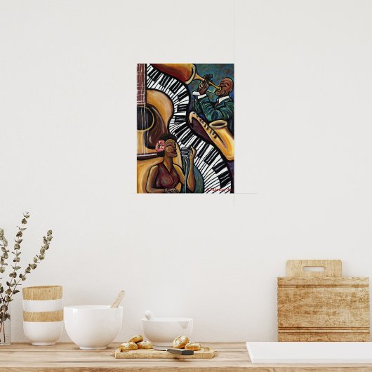 Toute cette affiche de jazz (Cuisine)