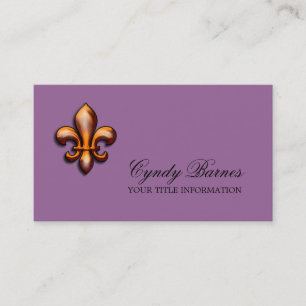 Toute couleur avec Carte de visite Fleur de Lis en