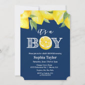 TOUTE COULEUR - Boy Lemon Baby shower Invitation (Devant)