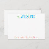 Toute couleur - Cartes de notes de la famille de s (Devant / Derrière)