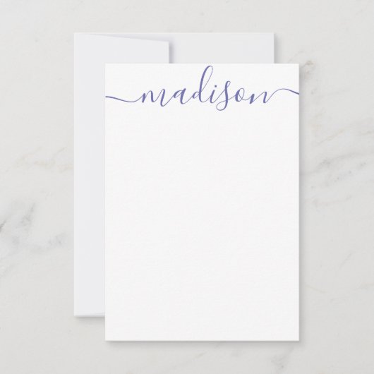 Toute couleur - Cartes de notes de nom de script p (Devant)