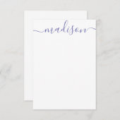 Toute couleur - Cartes de notes de nom de script p (Devant / Derrière)