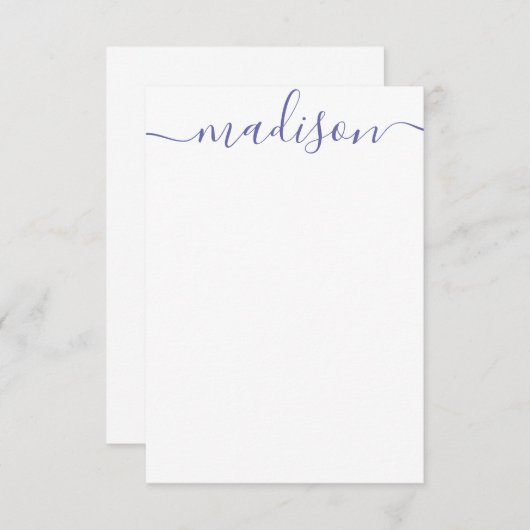 Toute couleur - Cartes de notes de nom de script p (Devant / Derrière)