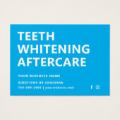 Toute couleur Dents blanchissant les instructions  (Devant)