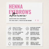 Toute couleur Henna Brows Brows Brows Tint Afterca (Devant & derrière)