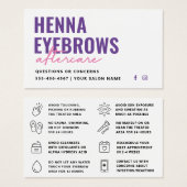 Toute couleur Henna Brows Brows Brows Tint Afterca (Devant & derrière)