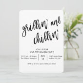 TOUTE COULEUR - Invitation au barbecue Grillin et  (Debout devant)