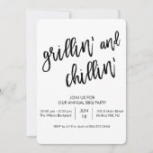 TOUTE COULEUR - Invitation au barbecue Grillin et  (Devant)