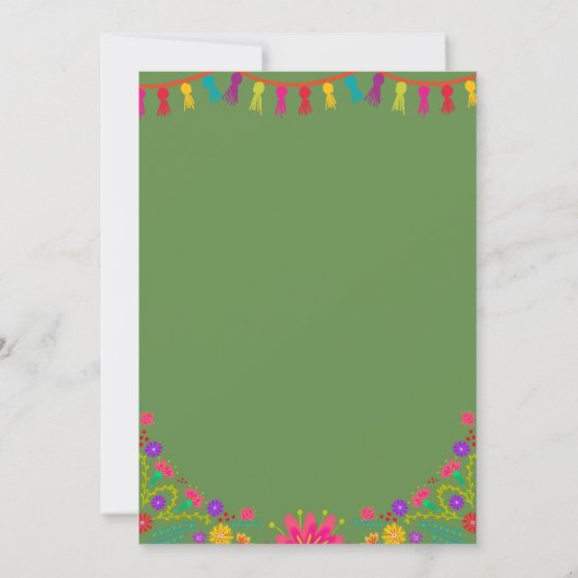 TOUTE COULEUR - Llama Invitation d'anniversaire (Dos)