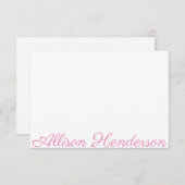 Toute couleur - Nom du script Cartes de notes pers (Devant / Derrière)