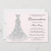 TOUTE COULEUR - Quinceanera Invitation d'anniversa (Devant)