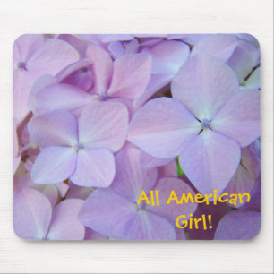 Toute fille américaine ! Tapis de souris Hortensia