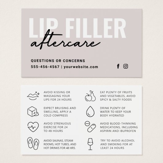 Toute instruction de remplissage de lèvres couleur (Devant & derrière)