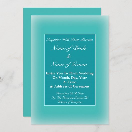 Toute invitation à un événement (Devant / Derrière)