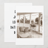 TOUTE INVITATION À UNE FÊTE À LA MAISON DE PLAGE (Devant / Derrière)