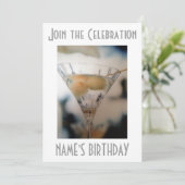 TOUTE INVITATION DE LA PARTIE D'ANNIVERSAIRE ADULT (Debout devant)