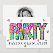 * Toute invitation DIY à une fête Doodle  événemen (Devant / Derrière)