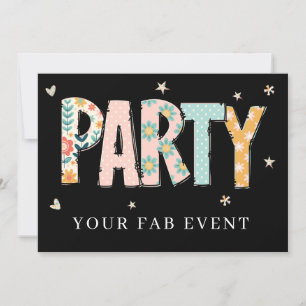 * Toute INVITATION DIY FÊTE NEON  Couleurs Événeme