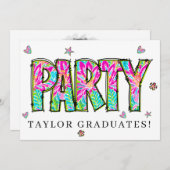 * Toute invitation DIY PARTIE Doodle  événement di (Devant / Derrière)