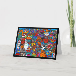 Toute la carte de beaucoup de chats